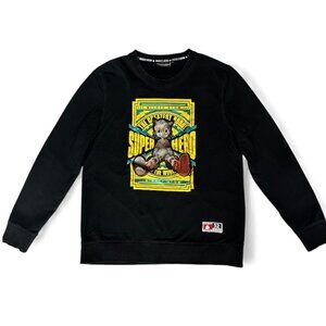 Mighty Atom  Black Unisex Crewneck Sweatshirt
